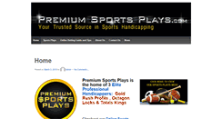 Desktop Screenshot of premiumsportsplays.com